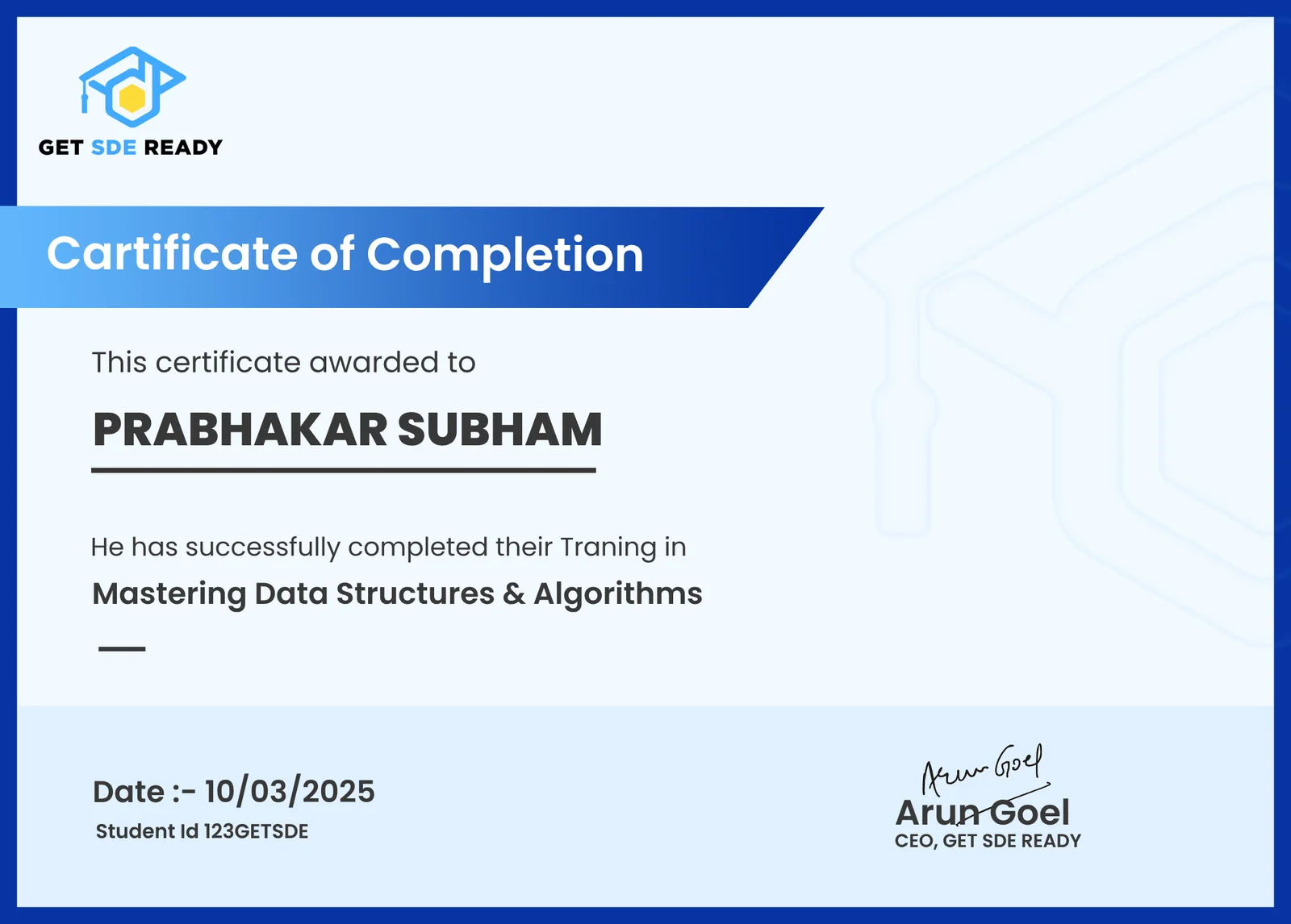Mastering Data Structures & Algorithms