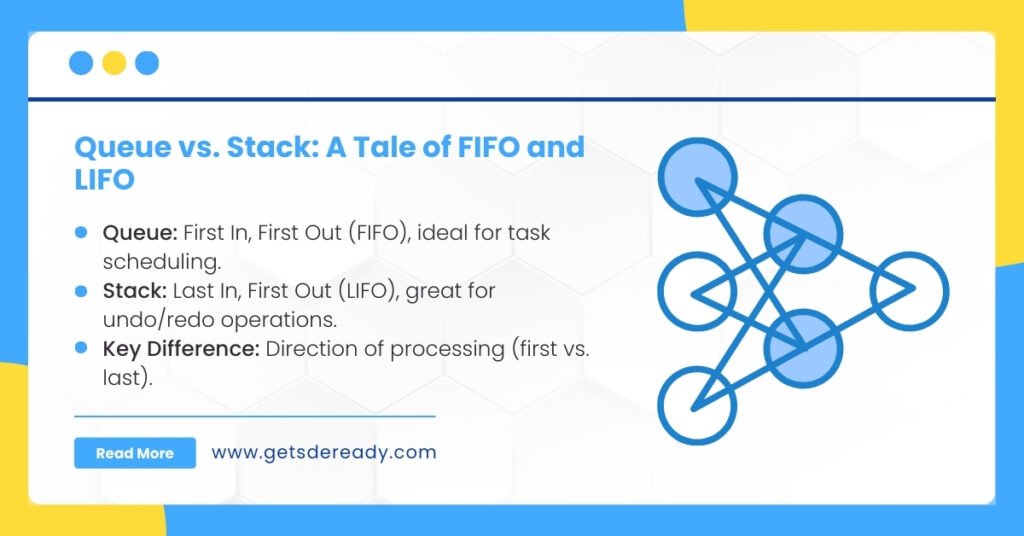 queue and how does it differ from a stack