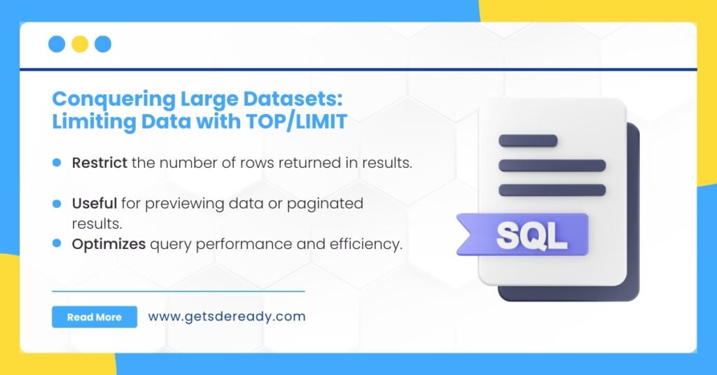 6. Limiting Data with TOP or LIMIT