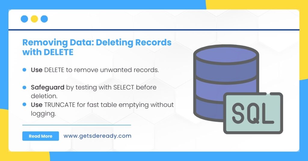 9. Deleting Data from Tables