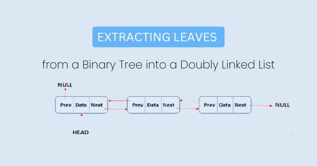 9. Extracting Leaves from a Binary Tree into a Doubly Linked List