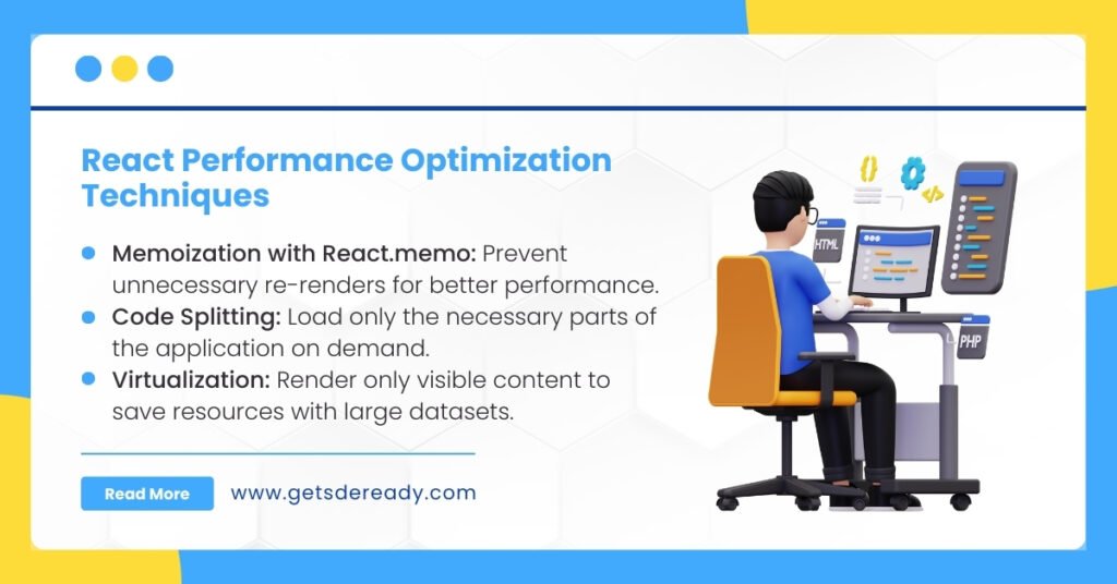 2. How Would You Optimize the Performance of a React Application?