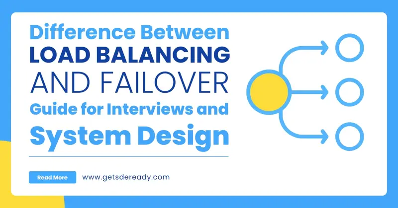 Difference Between Load Balancing and Failover Guide for Interviews and System Design