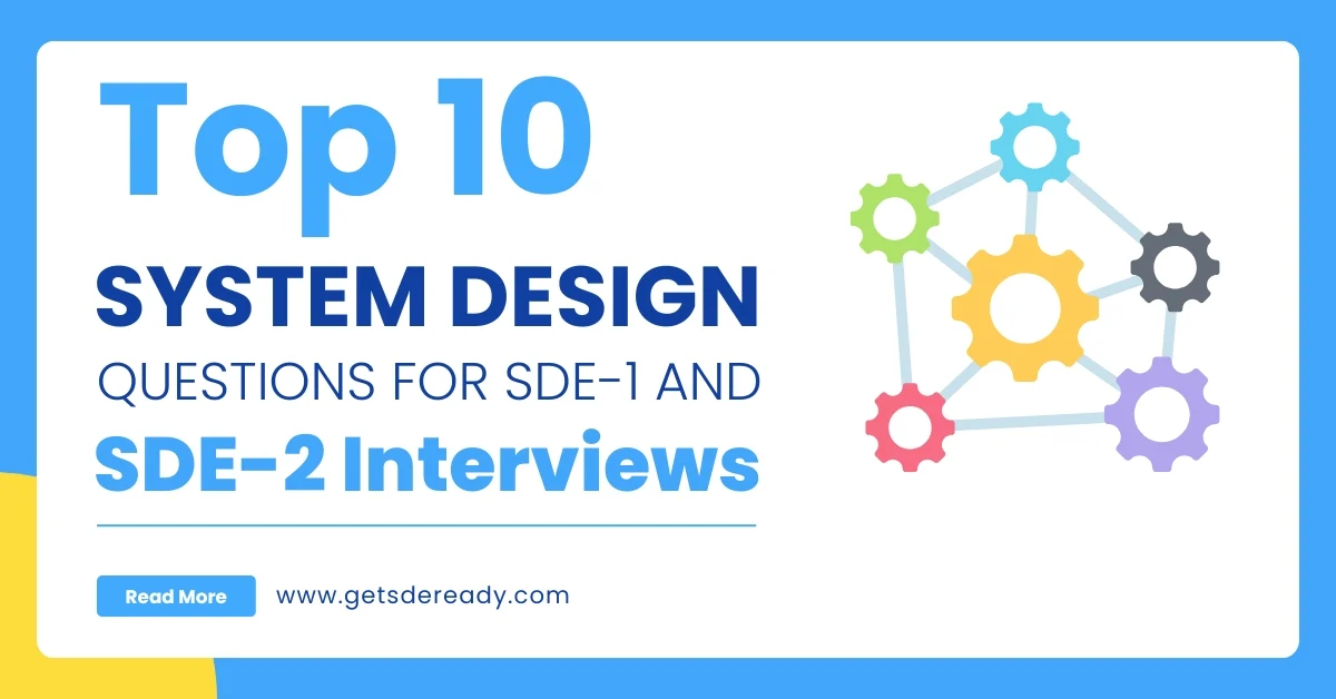Top 10 System Design Questions for SDE-1 and SDE-2 Interviews